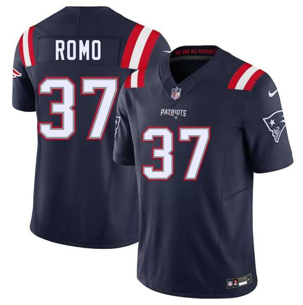 Men & Women & Youth New England Patriots #37 Parker Romo Navy 2025 F.U.S.E. Vapor Limited Stitched Jersey